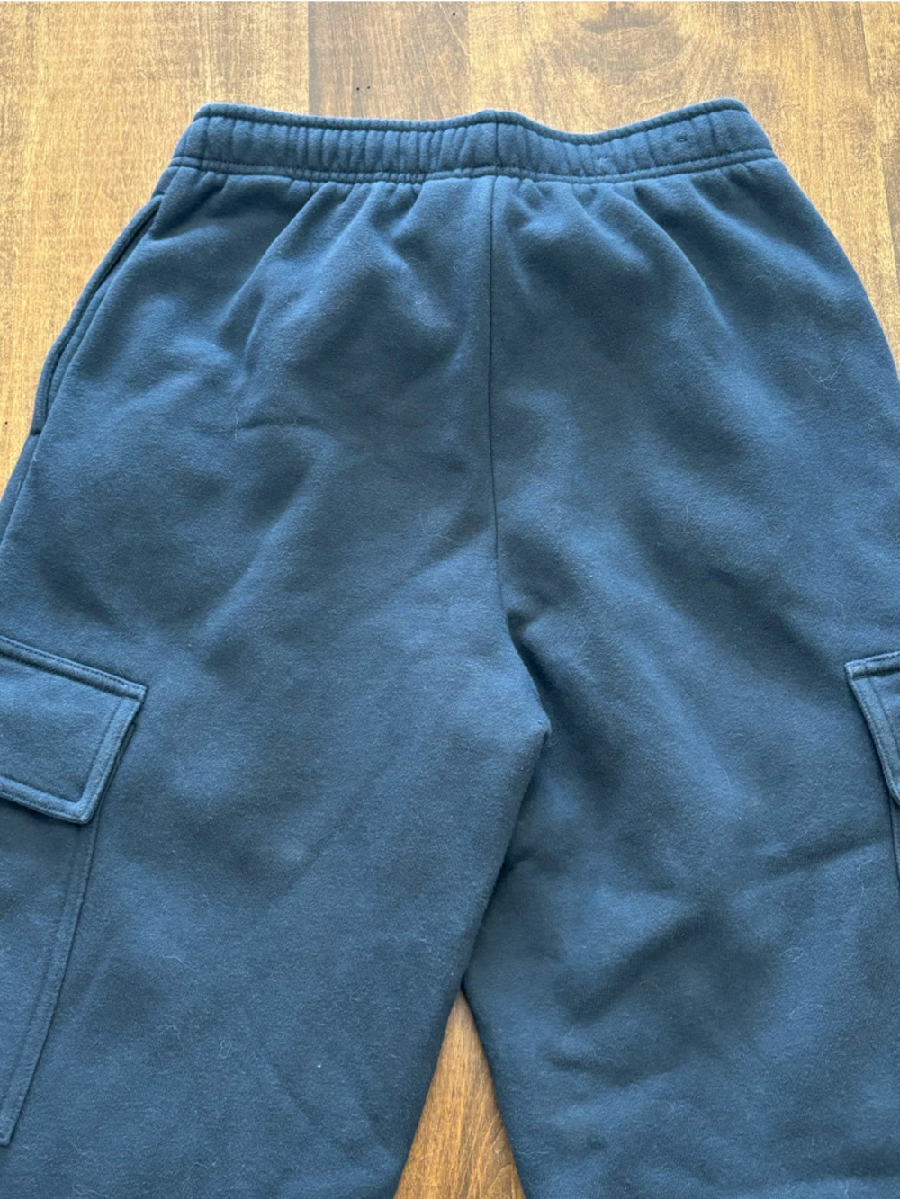 Tuff Athletics Cargo Joggers Size S NWOT Navy Fleece Utility Sweatpants - Picture 9 of 10